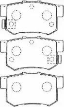 Комплект тормозных колодок, дисковый тормоз AISIN купить